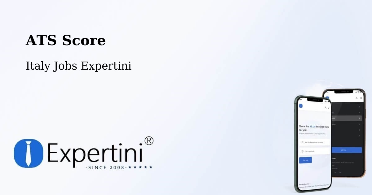 Resume ATS Score & Job Description Match Tool – Labico - Italy Jobs Expertini