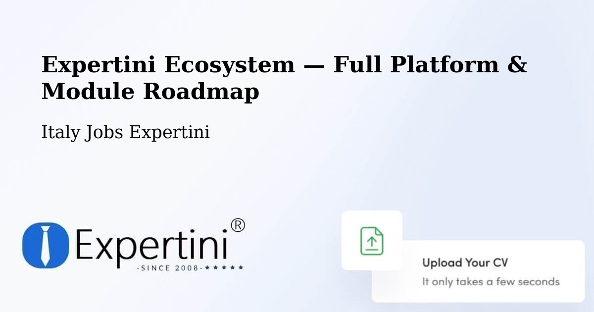 Expertini Ecosystem — Full Platform & Module Roadmap – Labico