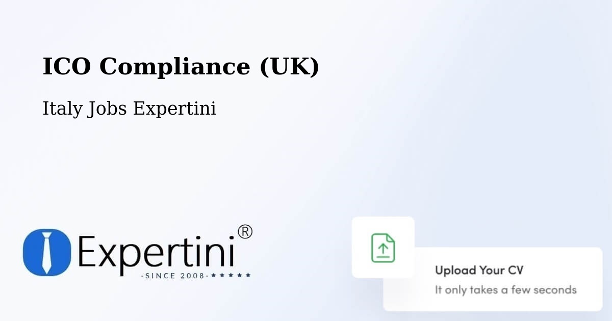 UK Data Protection & ICO Compliance – Labico - Italy Jobs Expertini