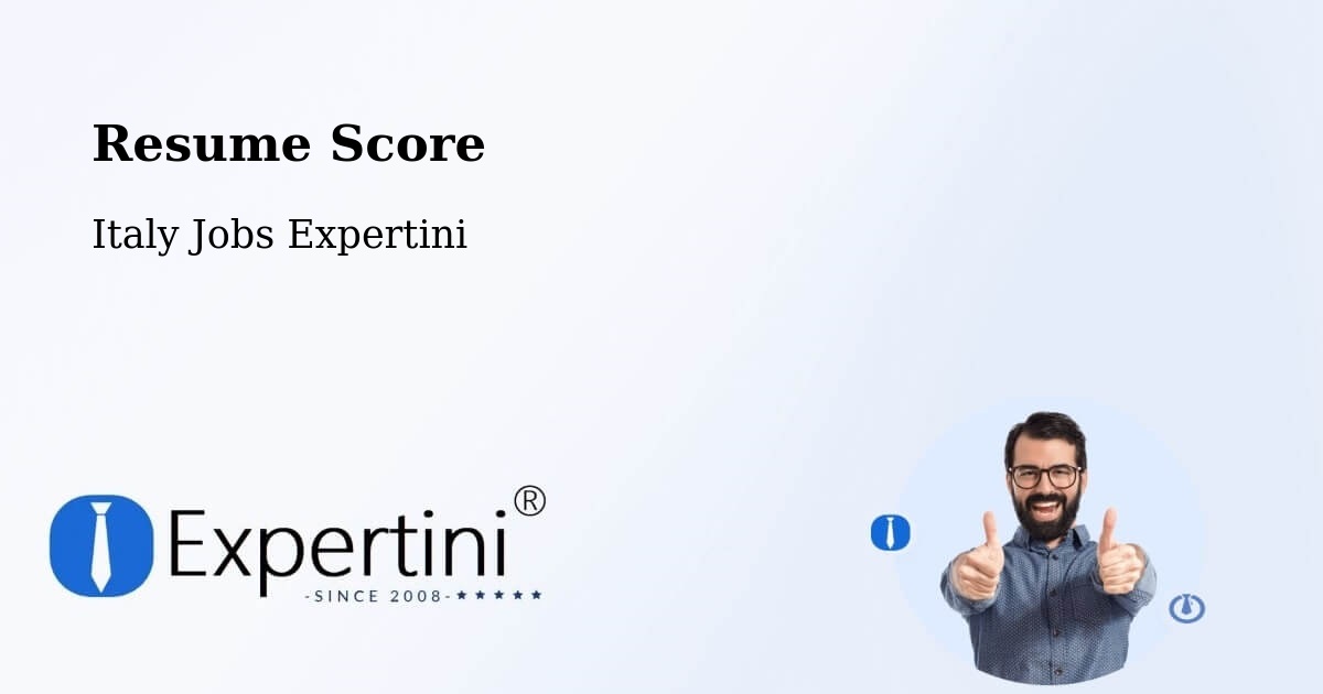 Resume Score & Job Description Match Tool – Labico - Italy Jobs Expertini
